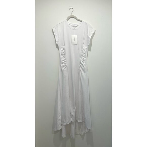 Frame Fitted Flare Cotton Midi Dress - SIZE S (New with tags) - Picture 2 of 7